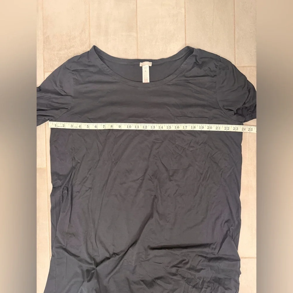 Hanro Cotton Deluxe Sleepshirt Black Size XL - Picture 5 of 5